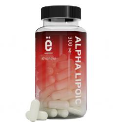 Альфа-липоевая кислота Alpha Lipoic, 60 твердых капсул