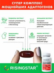 Комплекс витаминов и адаптогенов с омега-3 для мозга и энергии 1620 мг, 60 капсул