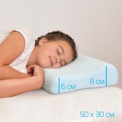 Ортопедическая подушка с эффектом памяти для детей, 50 х 30 см