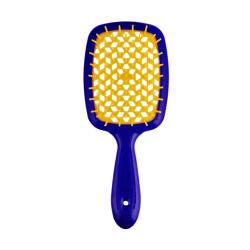 Щетка Super Brush The Original для волос, синяя с желтым, 20,3 x 8,5 x 3,1 см