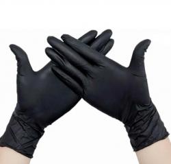 Перчатки нитриловые Ecolat размер М черные, 100 шт