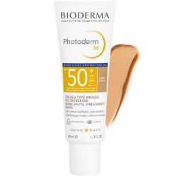 Солнцезащитный крем-гель M SPF 50+, темный оттенок, 40 мл