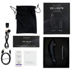 Набор Womanizer Premium + We-Vibe Tango, серебряный Набор Womanizer Premium + We-Vibe Tango, серебряный
