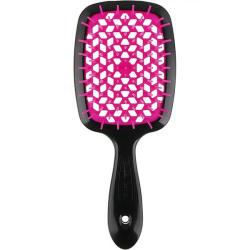 Щетка Superbrush с закругленными зубчиками черный и фуксия, 20,3 х 8,5 х 3,1 см