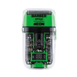 Шейвер для проработки контуров и бороды Barber Style Neon Green, зеленый