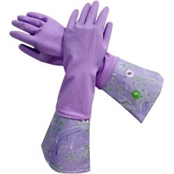 Универсальные хозяйственные латексные перчатки с манжетой 