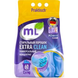 Универсальный стиральный порошок-концентрат Extra Clean, 2,4 кг