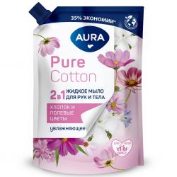 Увлажняющее жидкое мыло для рук и тела Pure Cotton с экстрактами хлопка и полевых цветов, 450 мл