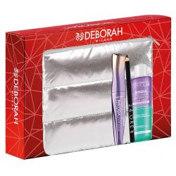 Подарочный набор № 2 в косметичке (тушь для ресниц Volume Up To The Stars + карандаш для век + средство для снятия водостойкого макияжа)