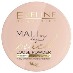 Транспарентная матирующая пудра с шелком Matt My Day Loose Powder персик, 6 г	пудра	