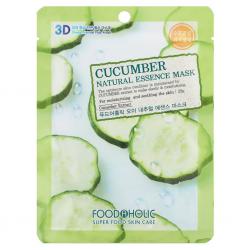 Увлажняющая тканевая 3D маска с экстрактом огурца Cucumber Natural Essence Mask, 23 г