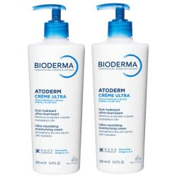 Питательный крем для лица и тела Atoderm Ultra, 2 х 500 мл