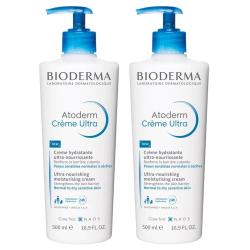 Питательный крем для лица и тела Atoderm Ultra, 2 х 500 мл