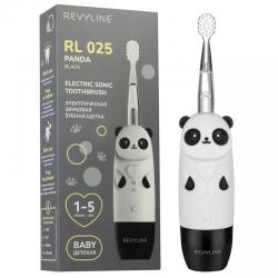 Детская электрическая звуковая зубная щетка RL 025 Baby Panda 1+, чёрная