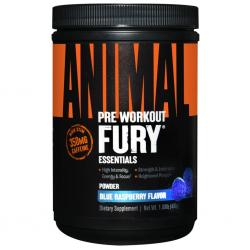 Предтренировочный комплекс со вкусом голубой малины Universal Nutrition Pre Workout Fury Powder, 495 г  Предтренировочный комплекс со вкусом голубой малины Universal Nutrition Pre Workout Fury Powder, 495 г
