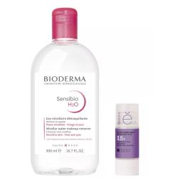 Набор: Bioderma мицеллярная вода Sensibio 500 мл + Etat Pur сыворотка с гиалуроновой кислотой 15 мл