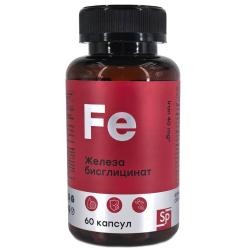 Железа бисглицинат, 60 капсул