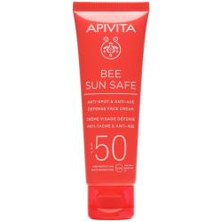 Солнцезащитный крем для лица против старения и пигментации SPF50 с морскими водорослями и прополисом, 50 мл
