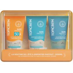 Дорожный набор Sun Protect: молочко SPF50+ 50 мл + желе после загара 50 мл + гель для душа 50 мл
