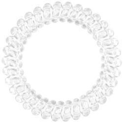 Резинка-браслет для всех типов волос Premium Crystal Clear, 3 шт