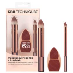 Набор кистей и спонж для макияжа Makeupsaver Sponge + Brush Trio