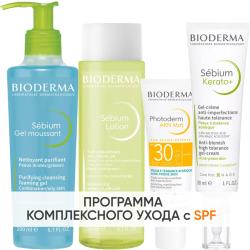 Программа Sebium комплексный уход: гель 200 мл + лосьон 200 мл + эмульсия SPF30 40 мл + гель-крем 30 мл