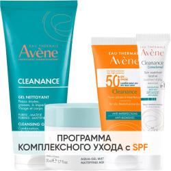 Программа Cleanance комплексный уход: гель 200 мл + аква-гель 50 мл + флюид SPF50+ 50 мл + корректор 15 мл