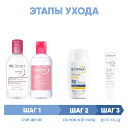 Программа Sensibio комплексный уход: мицеллярная вода 250 мл + лосьон 250 мл + флюид SPF50+ 40 мл + гель для век 15 мл