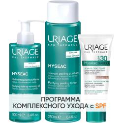 Программа Hyseac очищение и основной уход: масло 100 мл + лосьон 250 мл + крем SPF30 40 мл