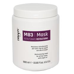 Восстанавливающая маска для всех типов волос с аргановым маслом Maschera Ristrutturante M83, 1000 мл