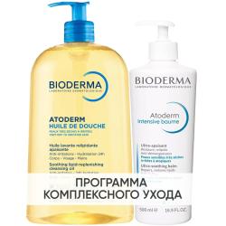 Программа Atoderm очищение и основной уход: масло для душа 1 л + бальзам Intensive 500 мл