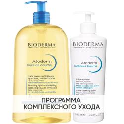 Программа Atoderm очищение и основной уход: масло для душа 1 л + бальзам Intensive 500 мл