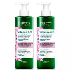 Комплект Vitamin Шампунь для блеска волос Dercos Nutrients, 2*250 мл