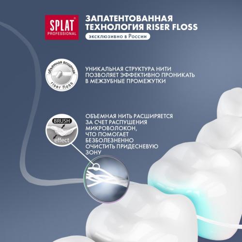 Сплат Объемная зубная нить DentalFloss с ароматом клубники 14+, 30 м (Splat, Professional), фото-5