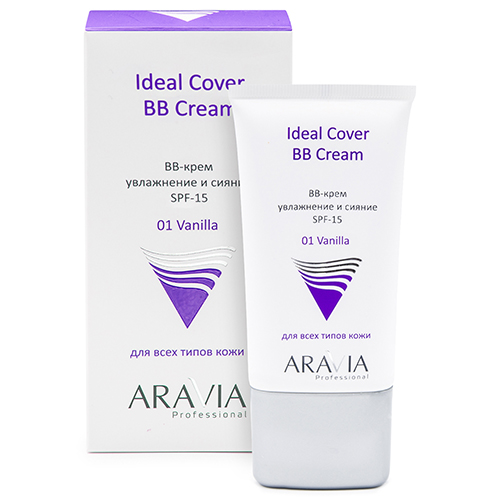 Аравия Профессионал BB-крем увлажняющий SPF-15 Ideal Cover BB-Cream оттенок Vanilla 01, 50 мл (Aravia Professional, Aravia Professional, Уход за лицом)