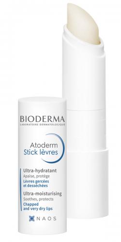 Биодерма Увлажняющий и восстанавливающий стик для губ, 4 г (Bioderma, Atoderm), фото-3