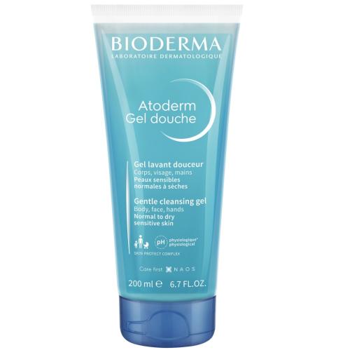 Биодерма Мягкий очищающий гель для душа, 200 мл (Bioderma, Atoderm)