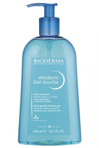 Биодерма Мягкий очищающий гель для душа, 500 мл (Bioderma, Atoderm)