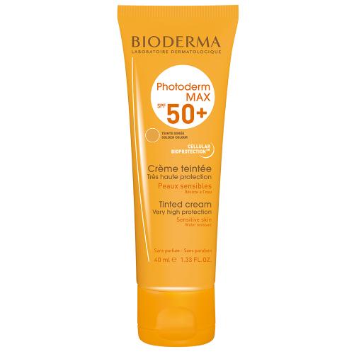 Биодерма Фотодерм Мах Солнцезащитный тональный крем для сухой и нормальной кожи SPF50+, 40 мл (Bioderma, Photoderm)