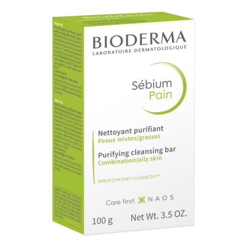 Биодерма Очищающее мыло для жирной и проблемной кожи, 100 г (Bioderma, Sebium)