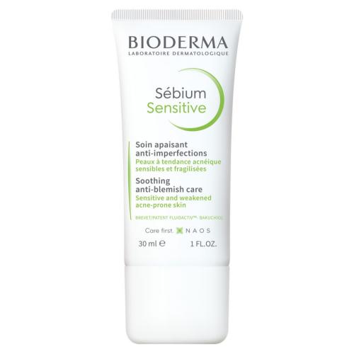 Биодерма Увлажняющий успокаивающий крем для проблемной кожи Sensitive, 30 мл (Bioderma, Sebium)