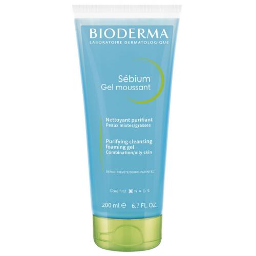 Биодерма Очищающий гель-мусс для жирной и проблемной кожи, 200 мл (Bioderma, Sebium)