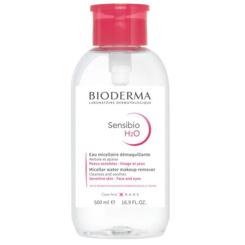 Биодерма Мицеллярная вода для чувствительной кожи с помпой, 500 мл (Bioderma, Sensibio)