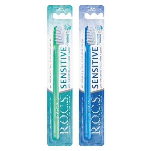 Рокс Зубная щетка Сенситив, мягкая, 1 шт (R.O.C.S, Зубные щетки Adults)