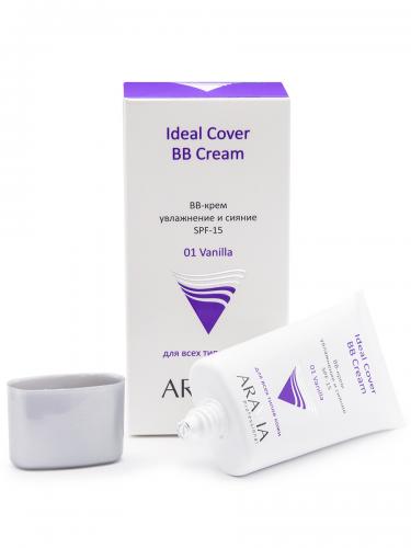 Аравия Профессионал BB-крем увлажняющий SPF-15 Ideal Cover BB-Cream оттенок Vanilla 01, 50 мл (Aravia Professional, Aravia Professional, Уход за лицом), фото-3