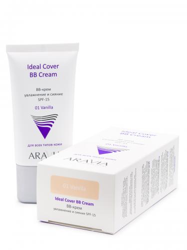 Аравия Профессионал BB-крем увлажняющий SPF-15 Ideal Cover BB-Cream оттенок Vanilla 01, 50 мл (Aravia Professional, Aravia Professional, Уход за лицом), фото-4