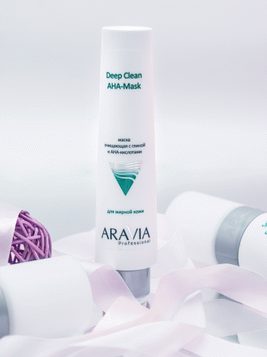 Аравия Профессионал Маска очищающая с глиной и AHA-кислотами для лица Deep Clean AHA-Mask, 100 мл (Aravia Professional, Aravia Professional, Уход за лицом), фото-6