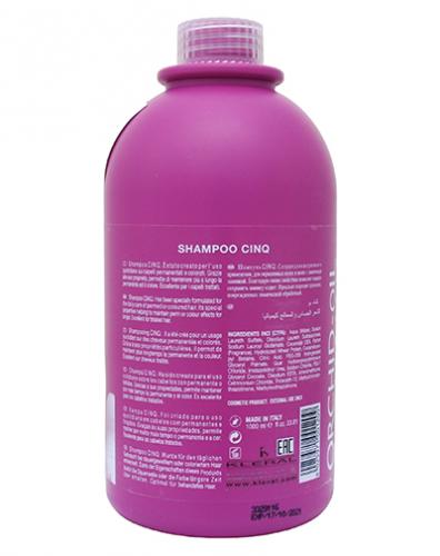 Шампунь с кератином CINQ для волос Orchid Oil Keratin Shampoo CINQ 1000 мл (Orchid Oil, KERATIN plus), фото-2
