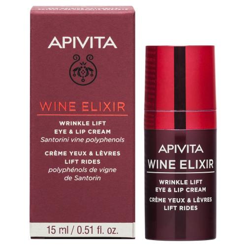 Апивита Крем-лифтинг для кожи вокруг глаз и губ, 15 мл (Apivita, Wine Elixir), фото-2