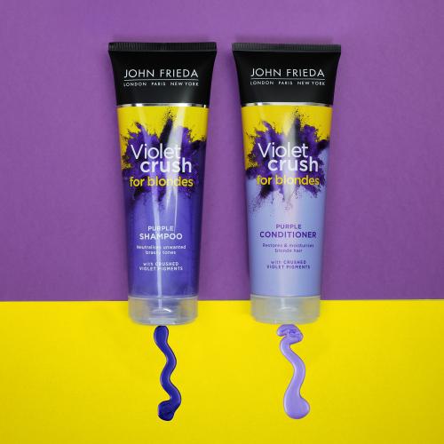 Джон Фрида Шампунь с фиолетовым пигментом для нейтрализации желтизны светлых волос Violet Crush, 250 мл (John Frieda, Sheer Blonde), фото-6